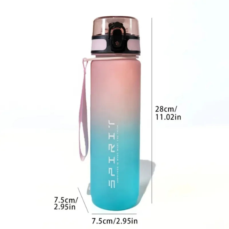 Leak-Proof Sports Water Bottle 1000ml Portable Gym Fitness Hydration Flask - 6