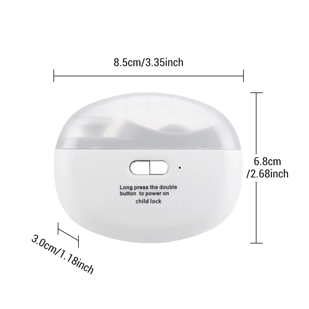 Electric Nail Clipper Automatic Fingernail Trimmer with Light