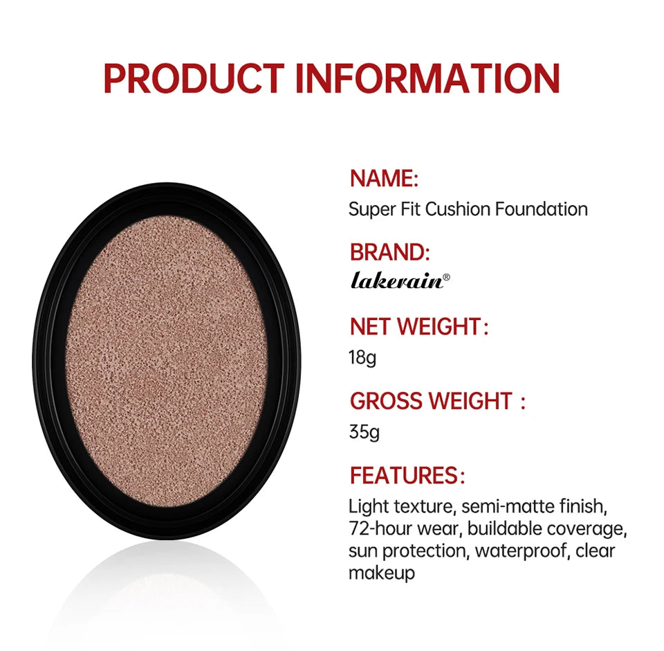 Waterproof Cushion Foundation Refill Long Lasting Korean Makeup CC Cream - 13