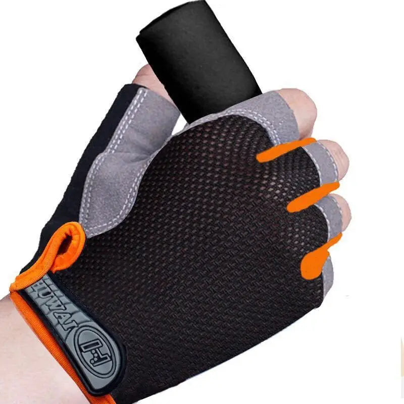 Breathable Half Finger Cycling Gloves Anti Slip Sports Mittens