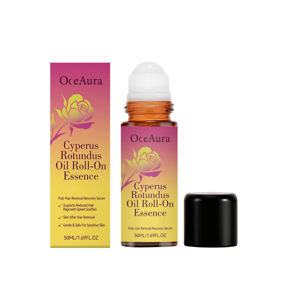OceAura Cyperus Rotundus Roll On Oil Essence Post Hair Removal Care