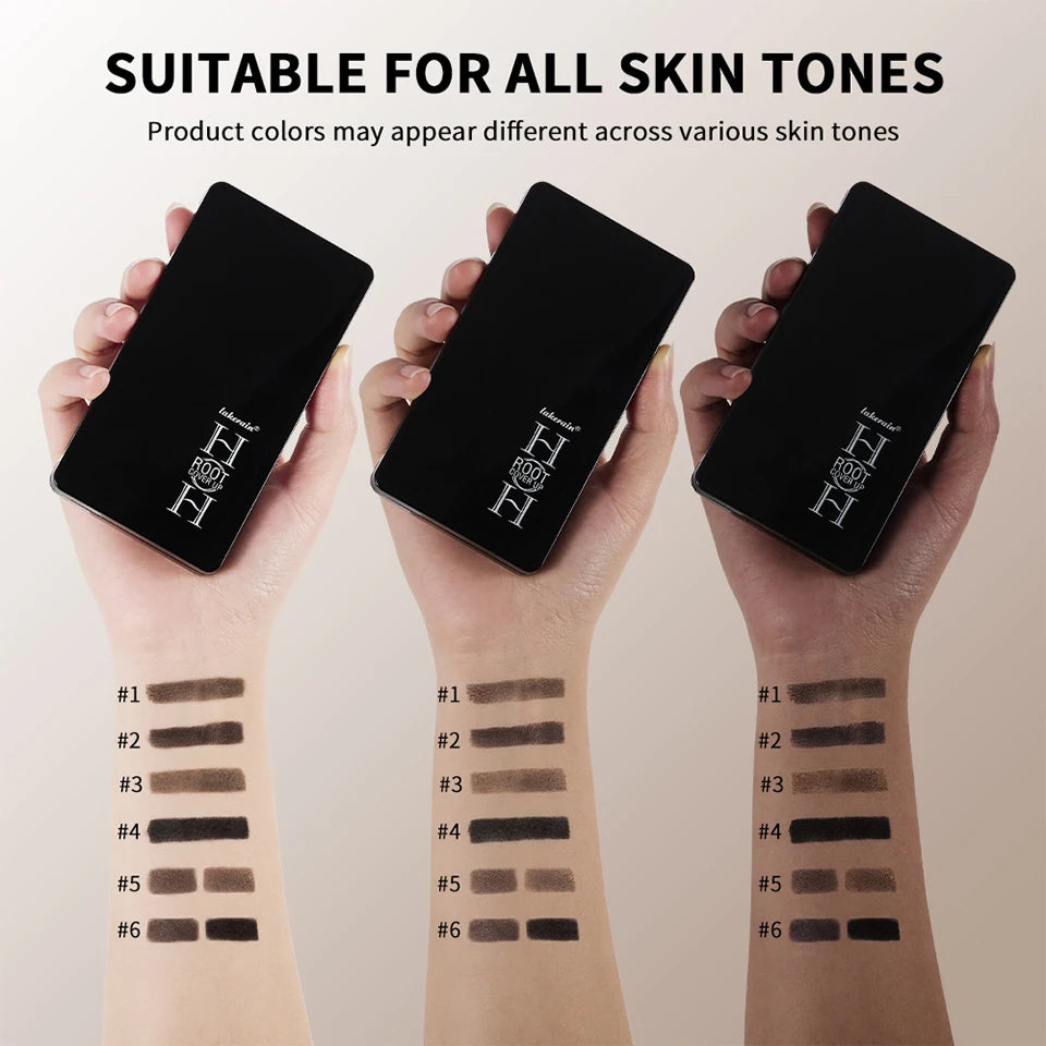 Natural Hair Line Shadow Powder Root Cover Up Concealer Palette - 14