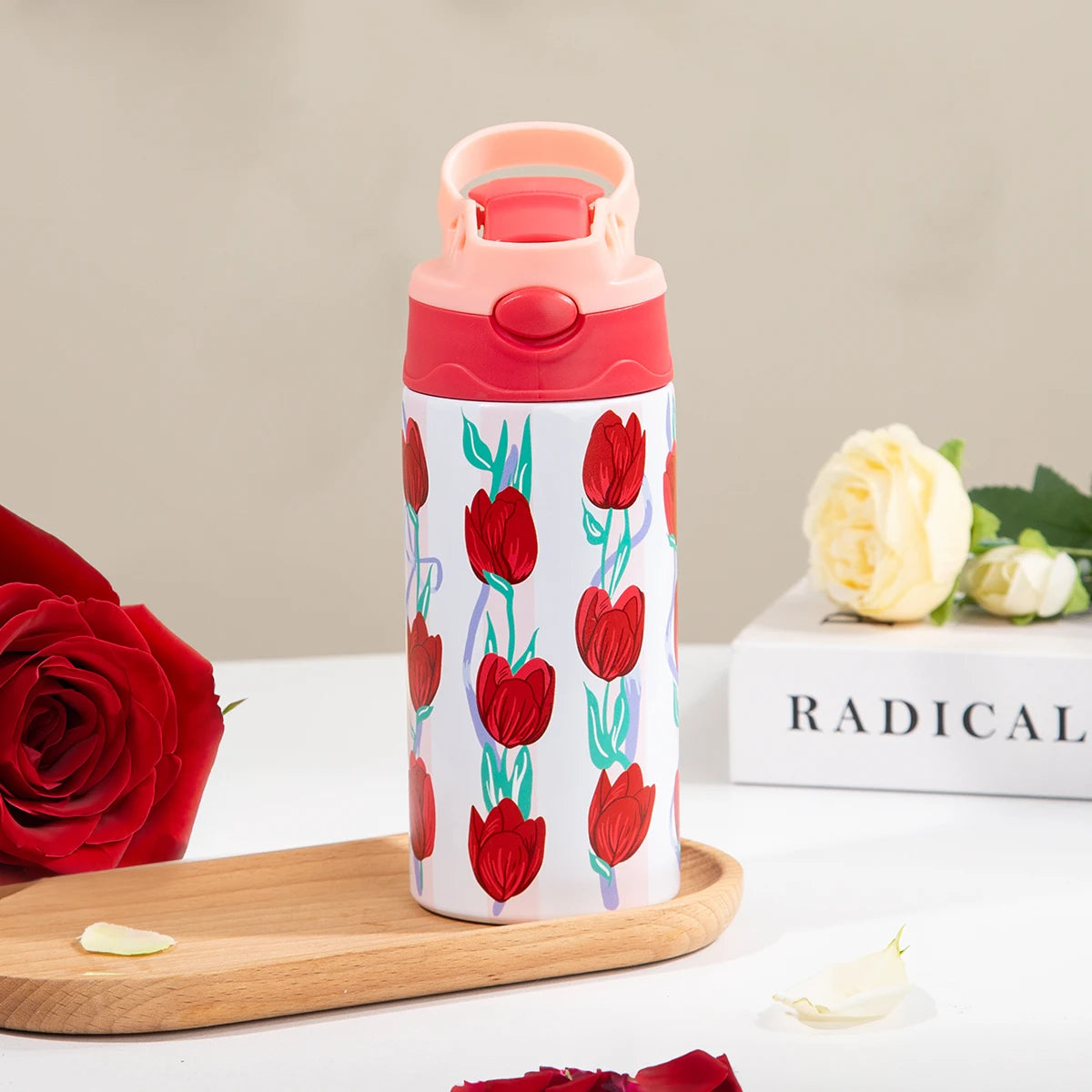 350ml Cartoon Insulated Stainless Steel Water Bottle Kids Vacuum Flask - 36