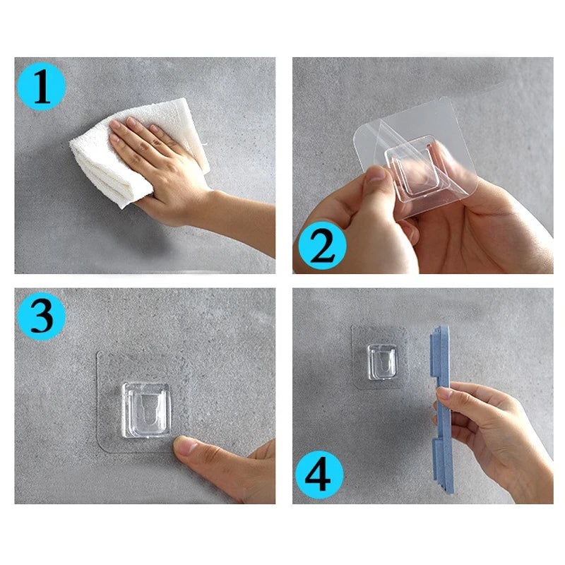 Double Layer Wall Mounted Soap Dish No Drill Bathroom Storage Rack - 5