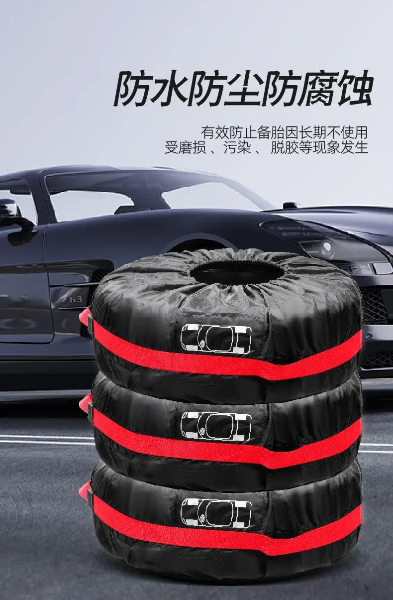 Universal Car Spare Tire Cover Waterproof Dustproof Storage Protector