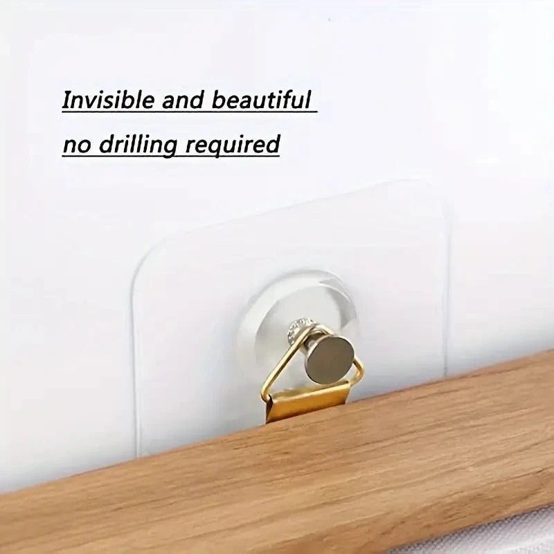 10 Pack Adhesive Wall Hooks Non Marking Picture Frame Hanger Set