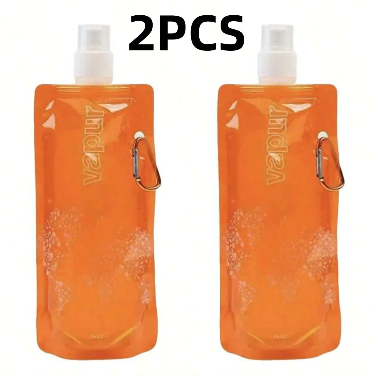 Portable Foldable Water Bag 500ml Soft Flask for Hiking and Camping - 14