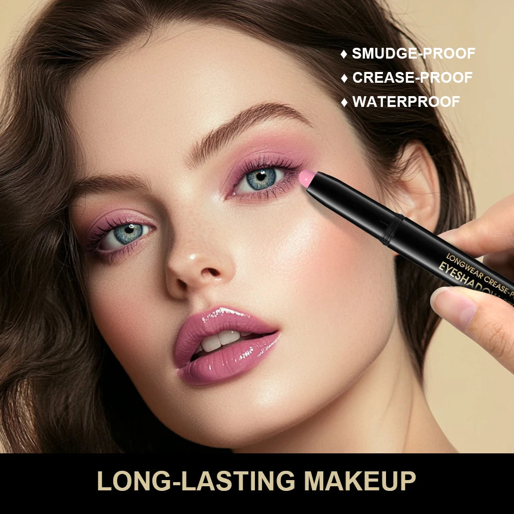 Longwear Crease Proof Eyeshadow Pencil Shimmer Matte Eye Shadow Pen - 2