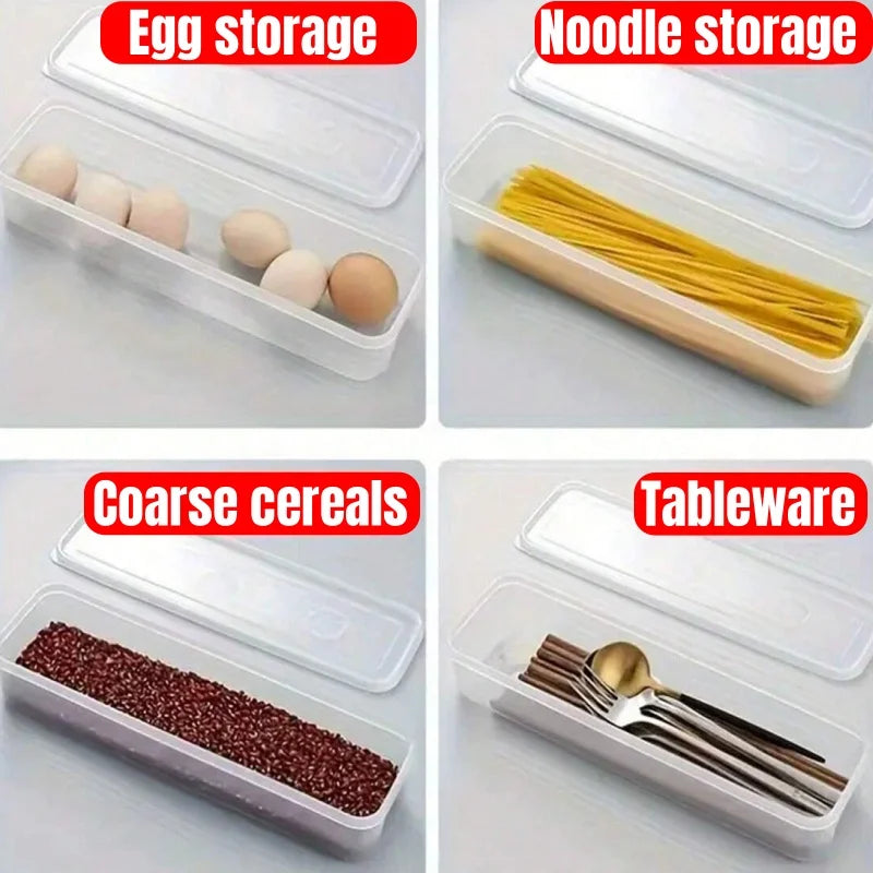 Clear Refrigerator Storage Box Food Keeper for Vegetables and Herbs - 13