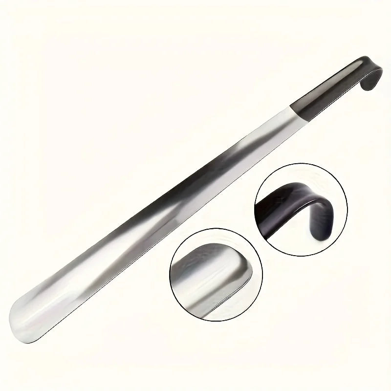 Long Handle Stainless Steel Shoehorn Easy Grip Shoe Helper