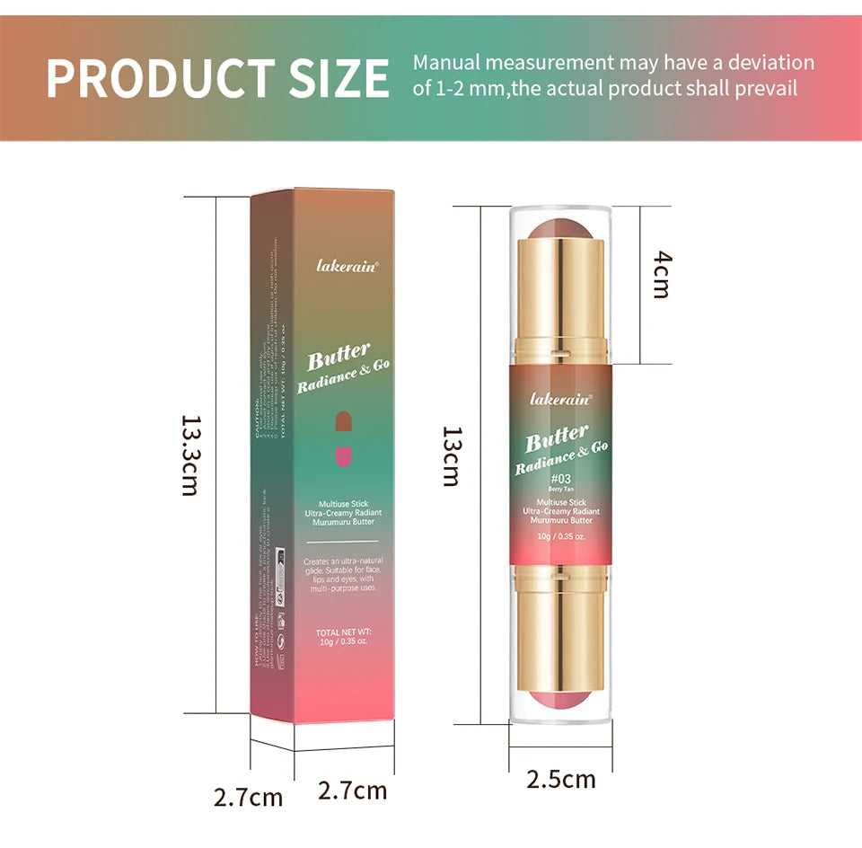 Double Headed Bronzer Blush Stick Multiuse Contouring Makeup