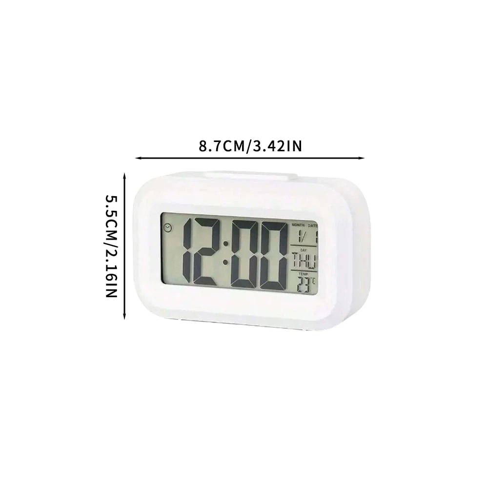 Digital Alarm Clock with Temperature Calendar and LED Display - 6