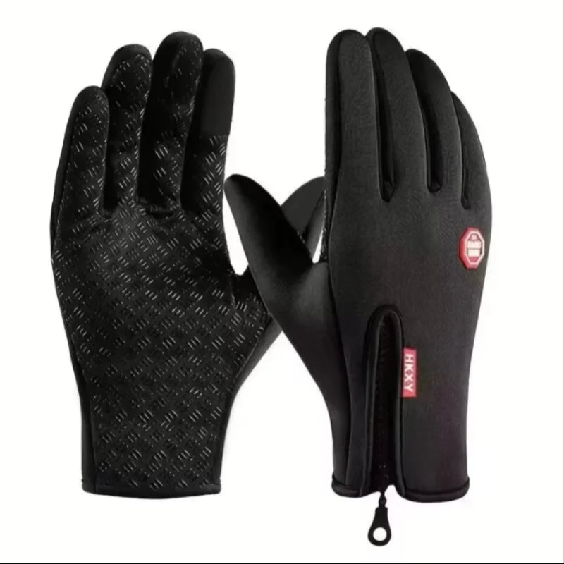 Mens Waterproof Winter Gloves Touch Screen Thermal Ski Riding Gloves