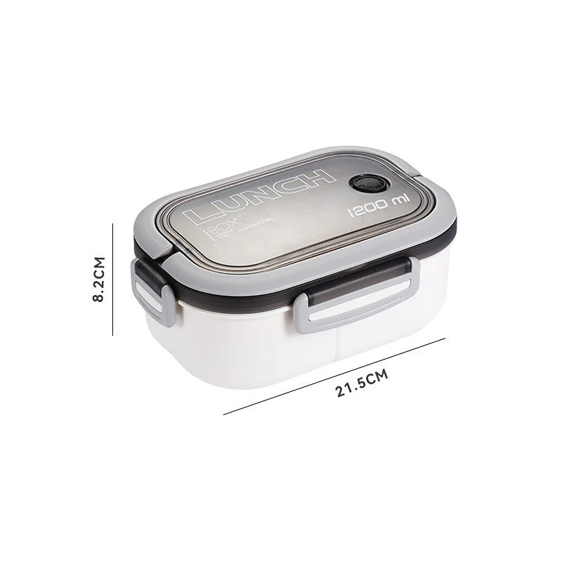 1200ML 2-Layer Bento Lunch Box Portable Leakproof Food Container