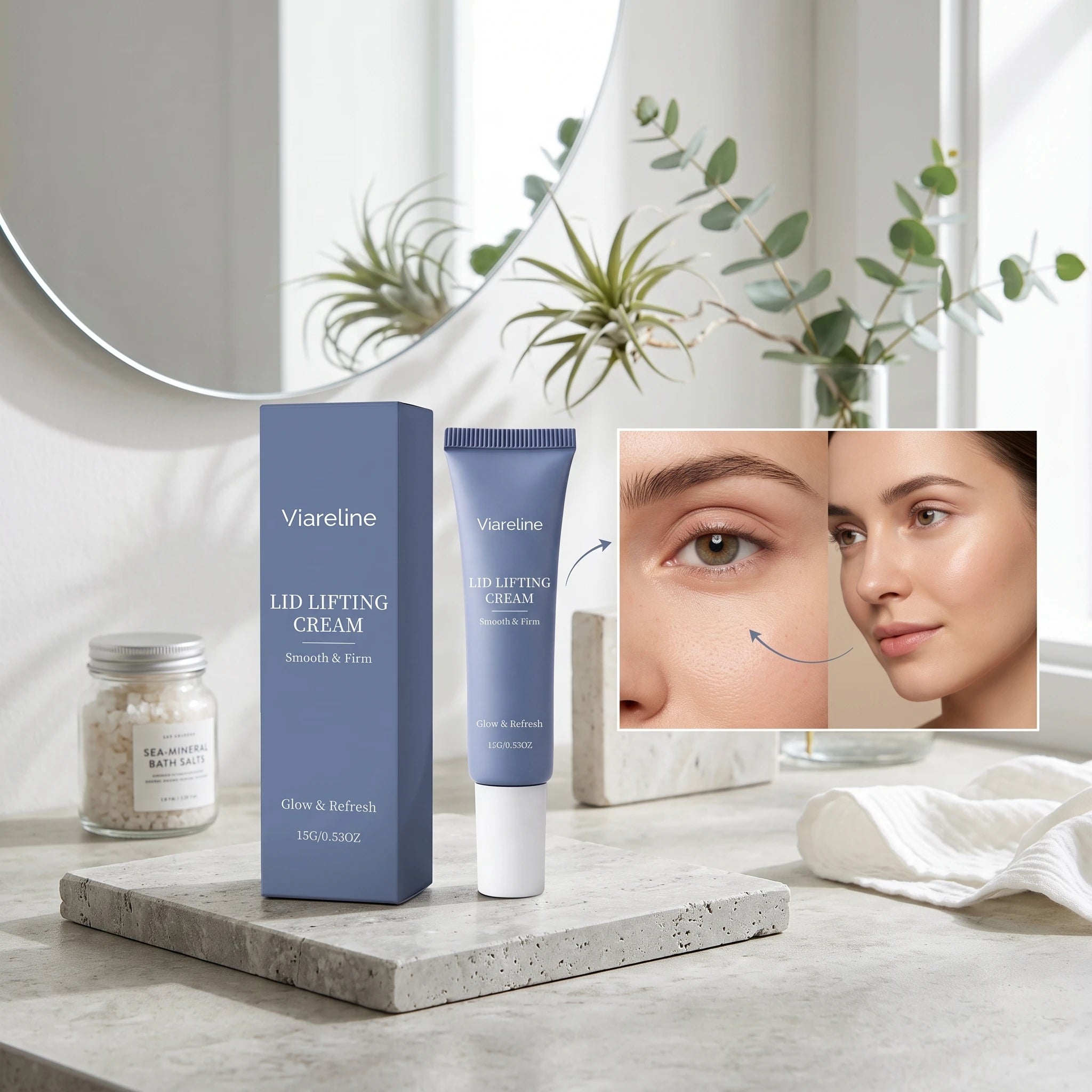 Viareline Firming Eye Cream Dark Circle Puffiness Relief - 6
