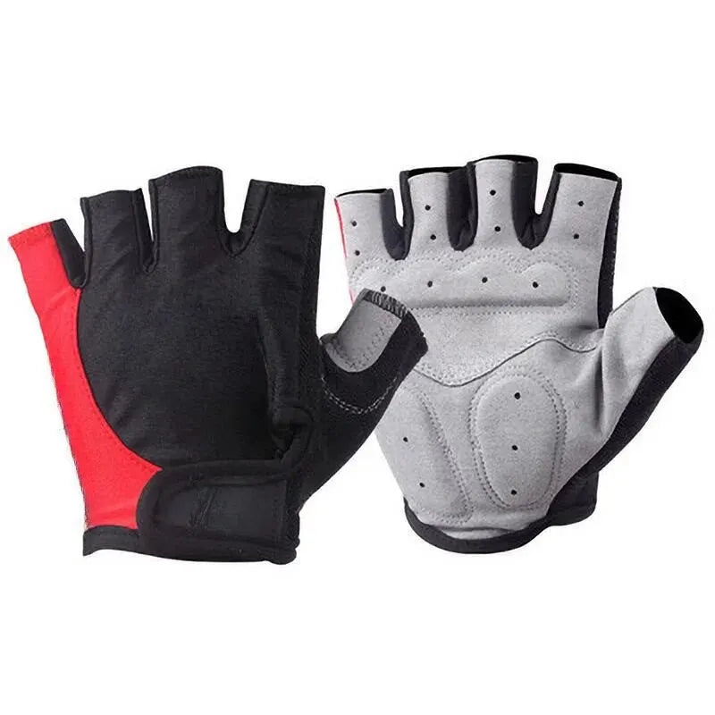 Anti Slip Half Finger Cycling Gloves Breathable Sports Training Mitts - 10
