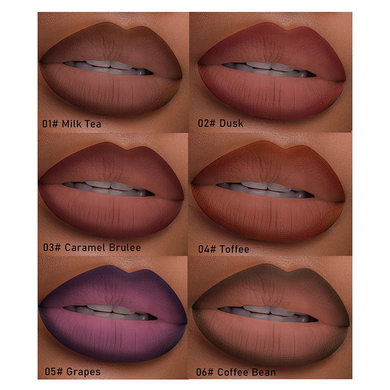 Tapered Gradient Velvet Matte Lip Liner & Contouring Tint Crayon - 4