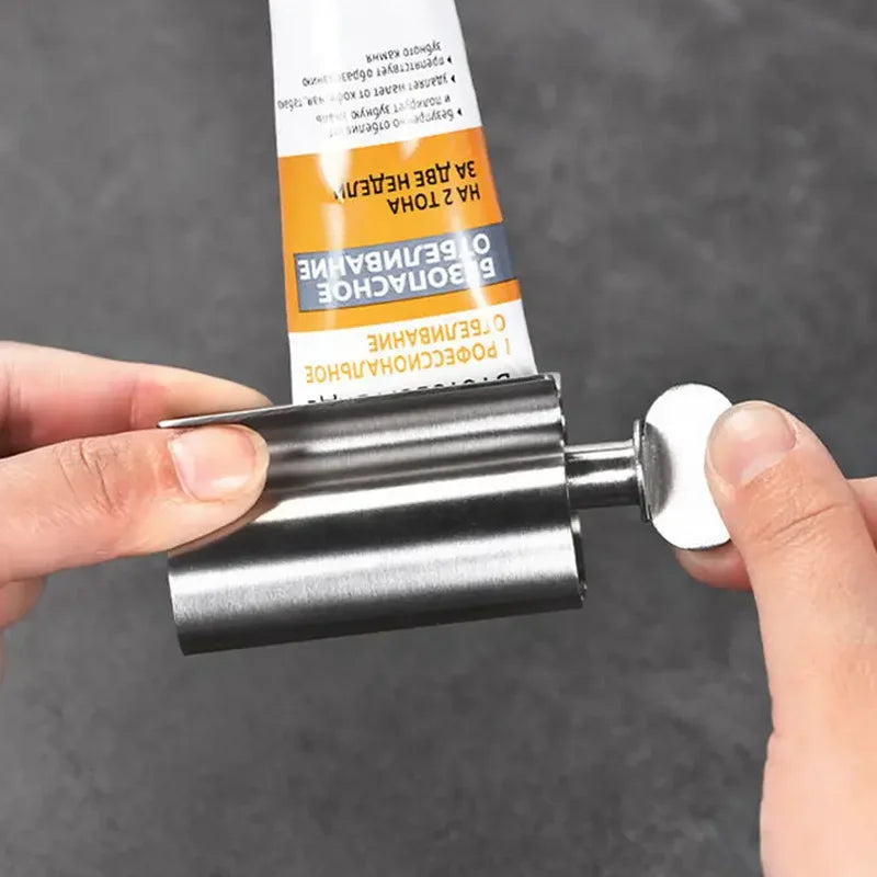 Stainless Steel Toothpaste Squeezer Tube Wringer Rolling Dispenser - 8