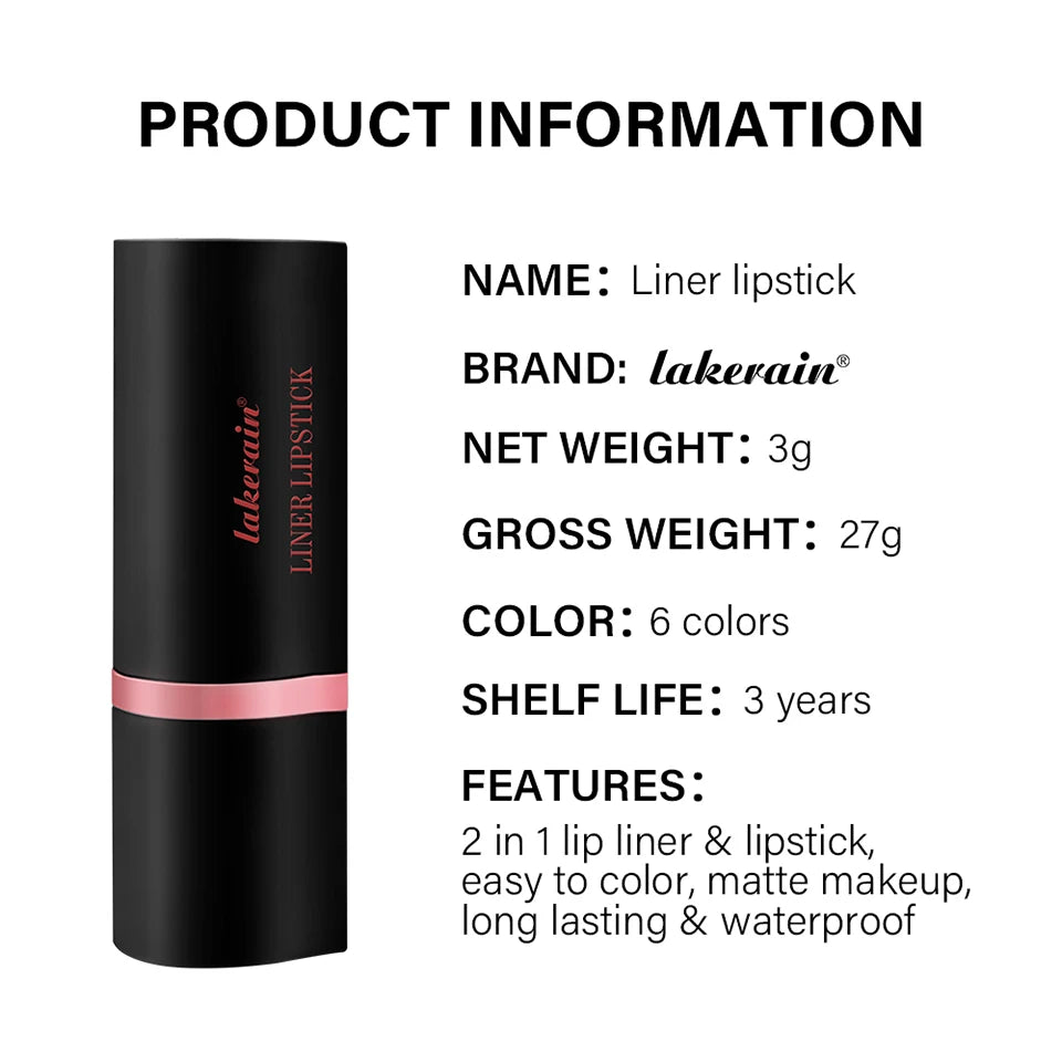 Gradient Lip Liner Lipstick Waterproof Matte Makeup - 24