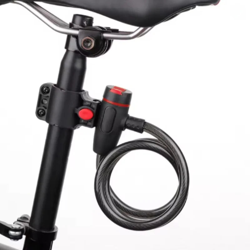 Heavy Duty Bike Steel Cable Lock with Mounting Bracket Anti Theft Security
