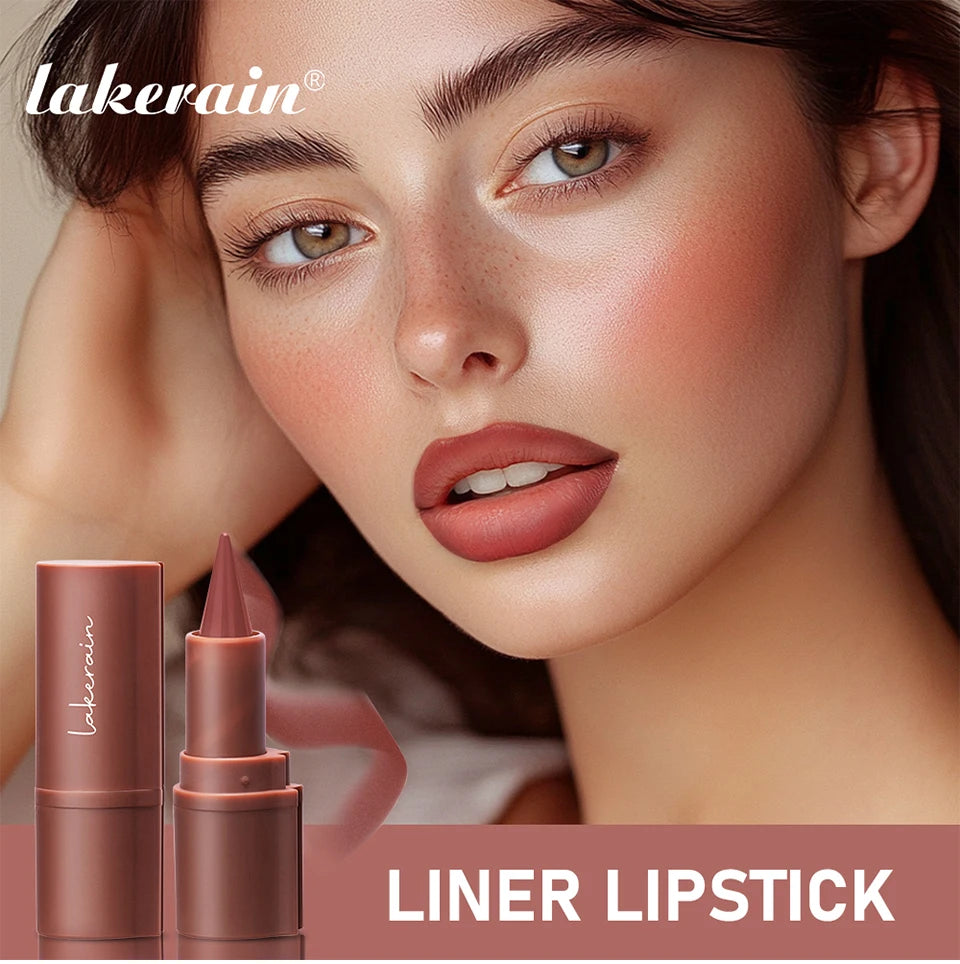Waterproof Nude Brown Lip Liner Pencil Contour Makeup Tint - 7