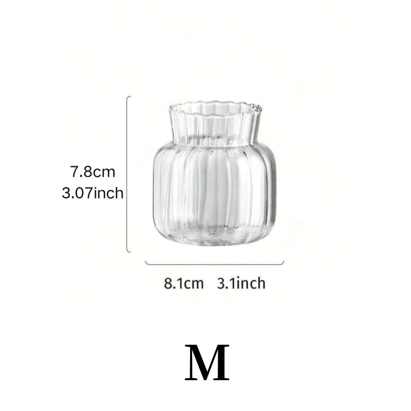 Modern Nordic Glass Vase Creative Hydroponic Flower Pot Terrarium Decor - 12
