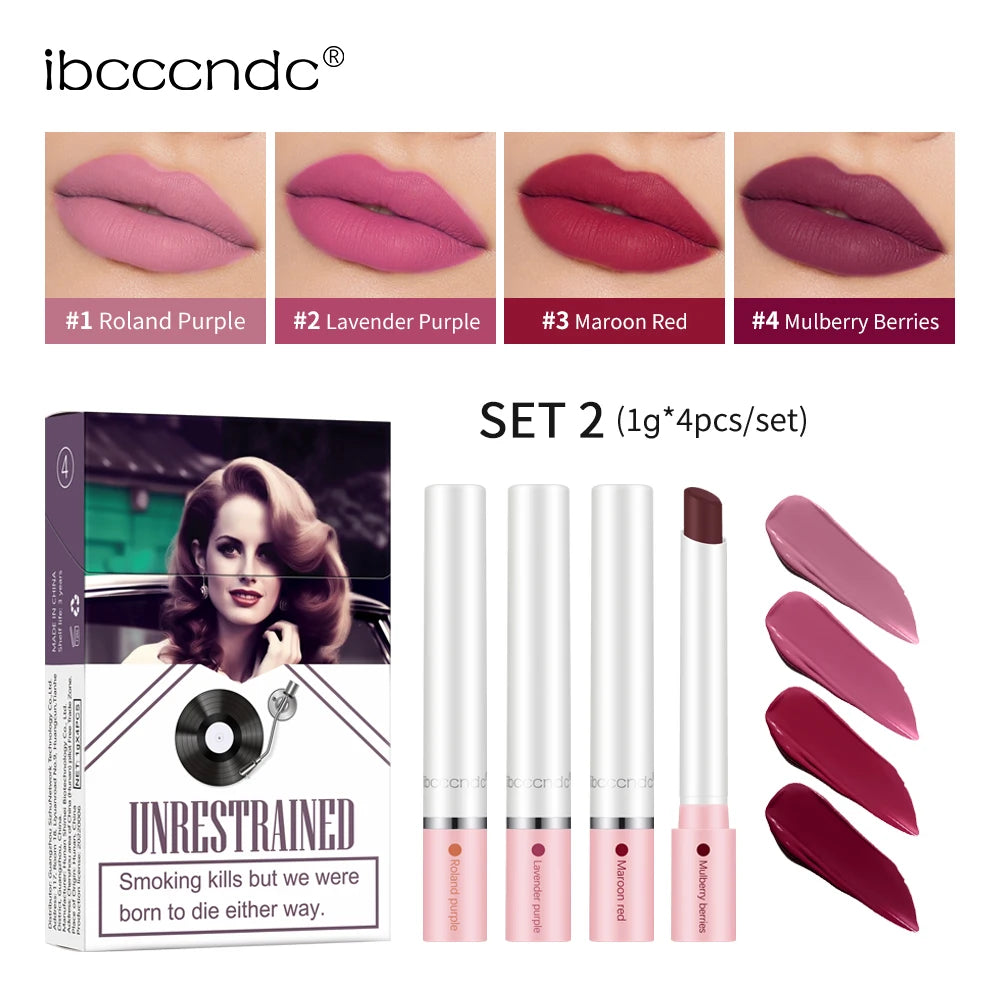Matte Lipstick Set Waterproof Long Lasting Lip Tint Makeup