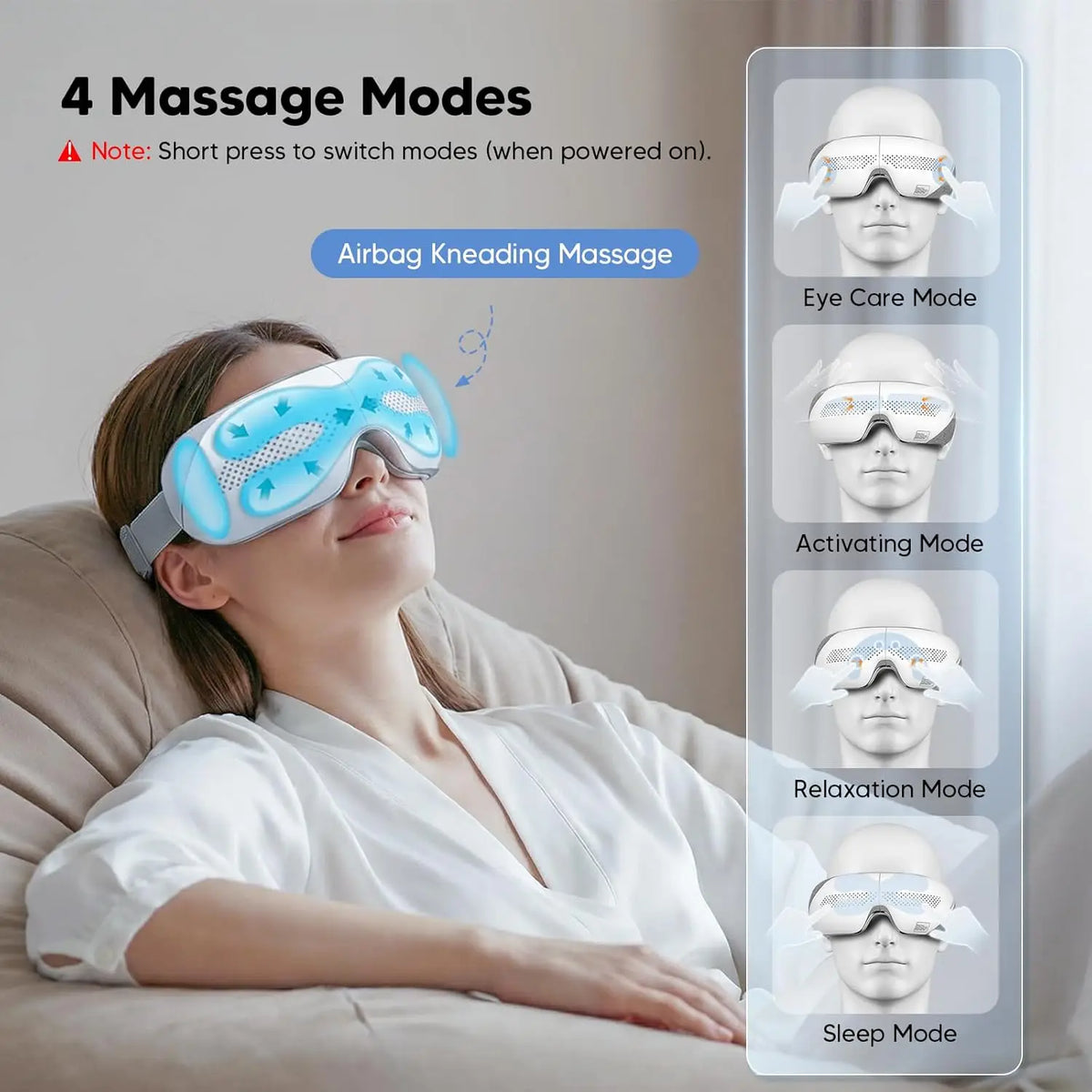 4 in 1 Airbag Eye Massager Rechargeable Eye Relaxation Device