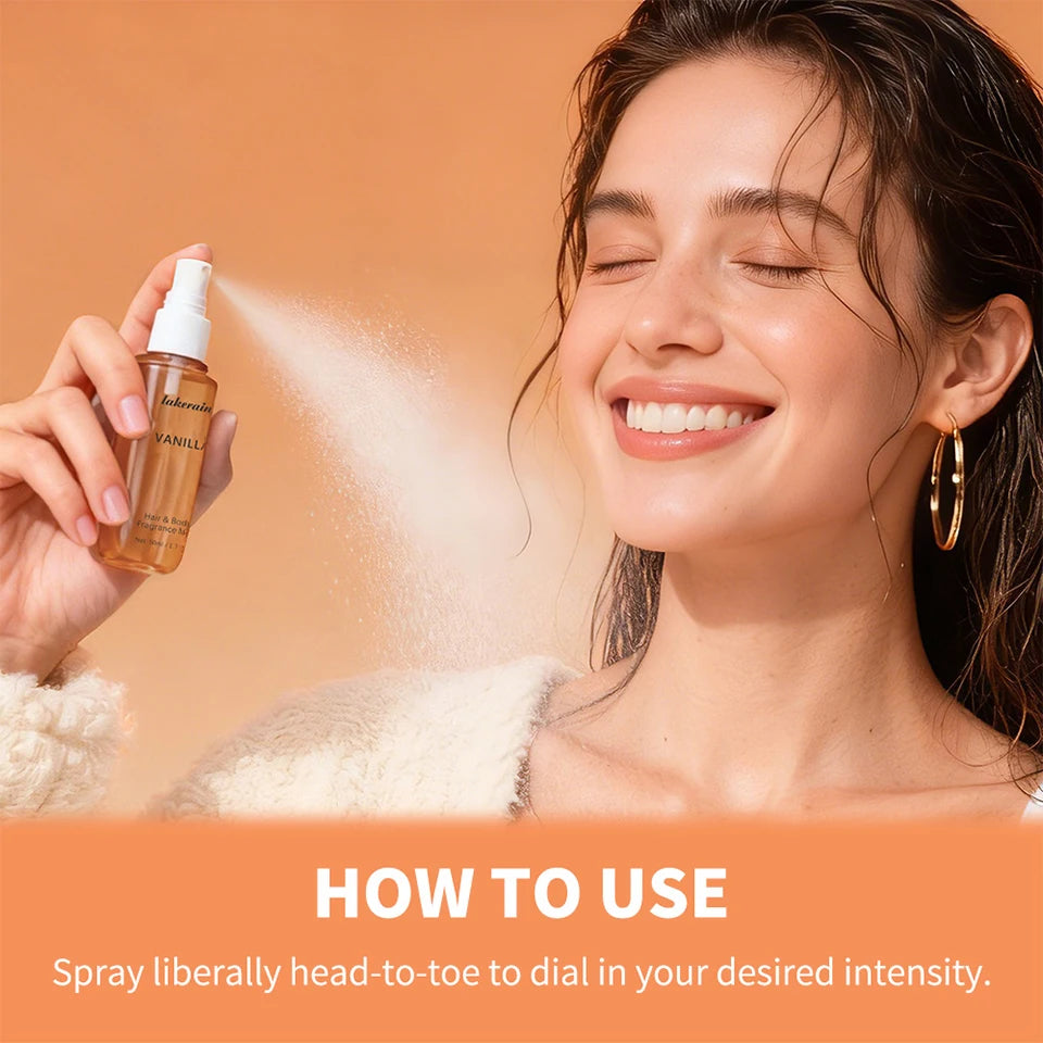 Vanilla and Rose Fragrance Mist Body Spray