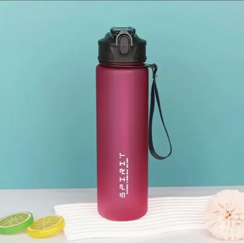 Motivational Sports Water Bottle Leak Proof Time Marker Gym Flask