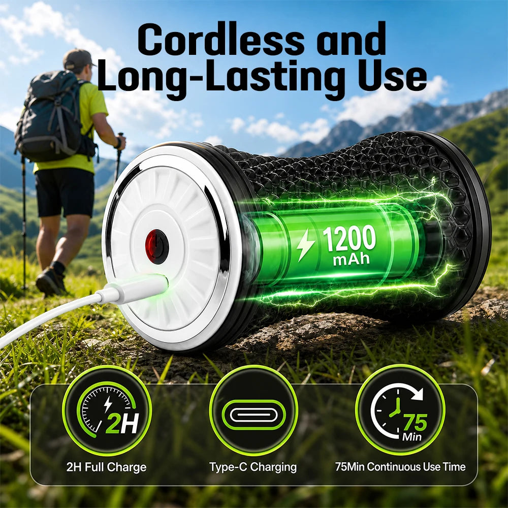 Electric Vibrating Massage Roller Muscle Recovery Tool - 6