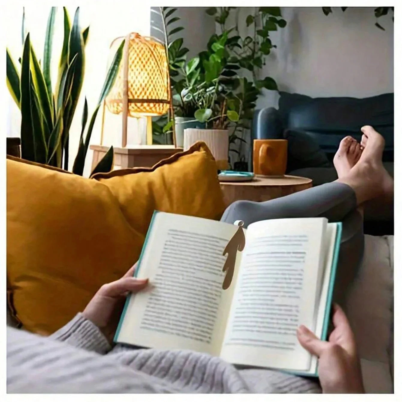 Spilled Coffee Bookmark Unique Reading Corner Marker for Book Lovers - 3
