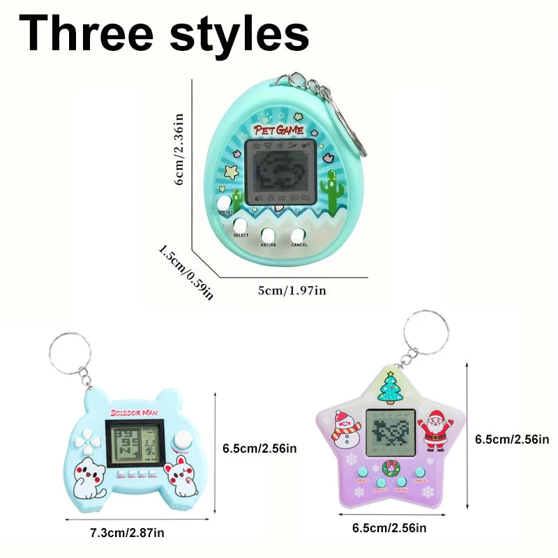 Electronic Virtual Pet Game Keychain Nostalgic Digital Animal Toy - 6