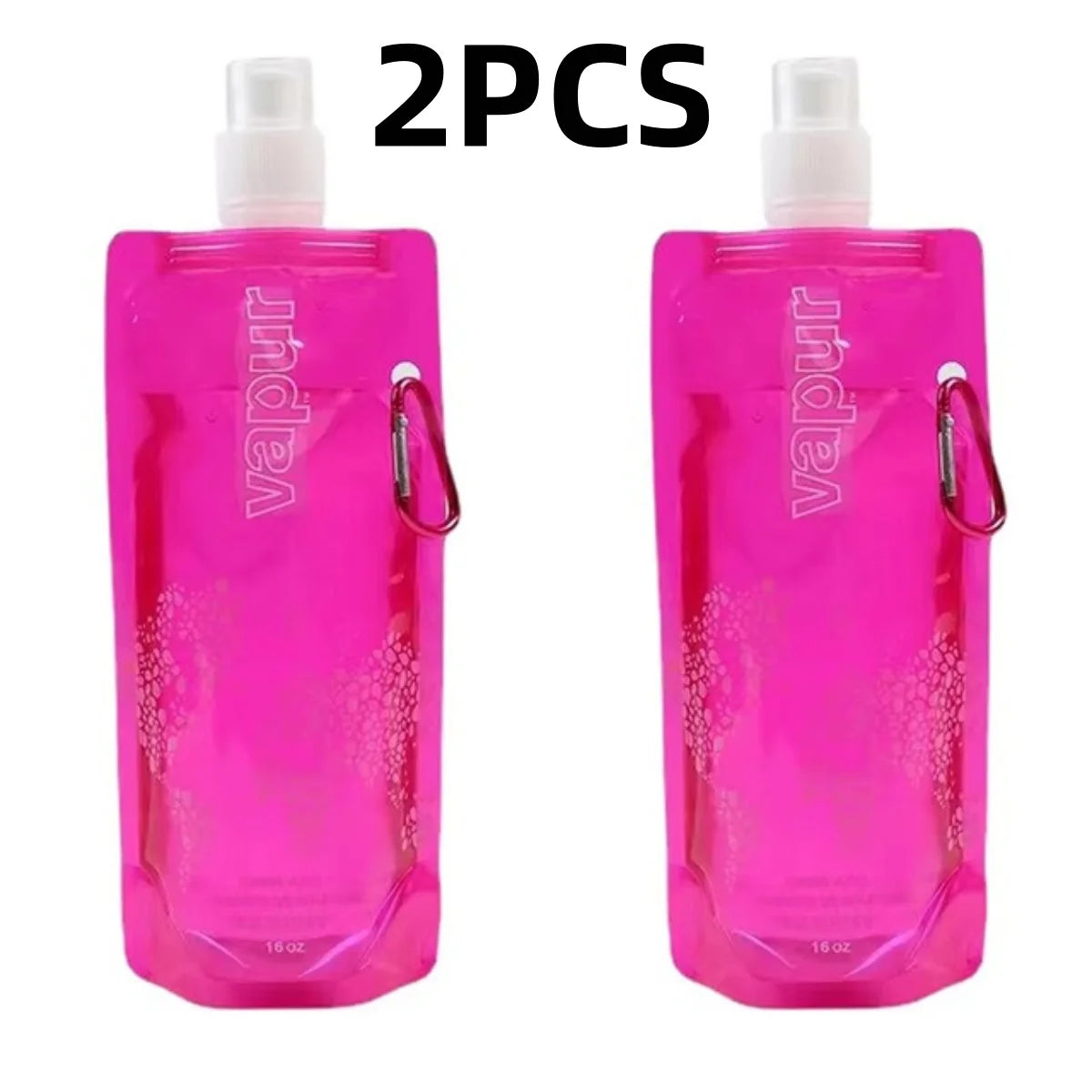 Portable Foldable Water Bag 500ml Soft Flask for Hiking and Camping - 12