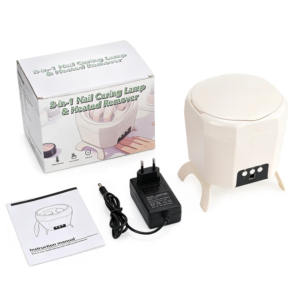 2 in 1 Nail Dryer and Electric Gel Polish Remover Bowl