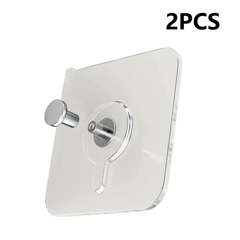 10 Pack Adhesive Wall Hooks Non Marking Picture Frame Hanger Set - 16