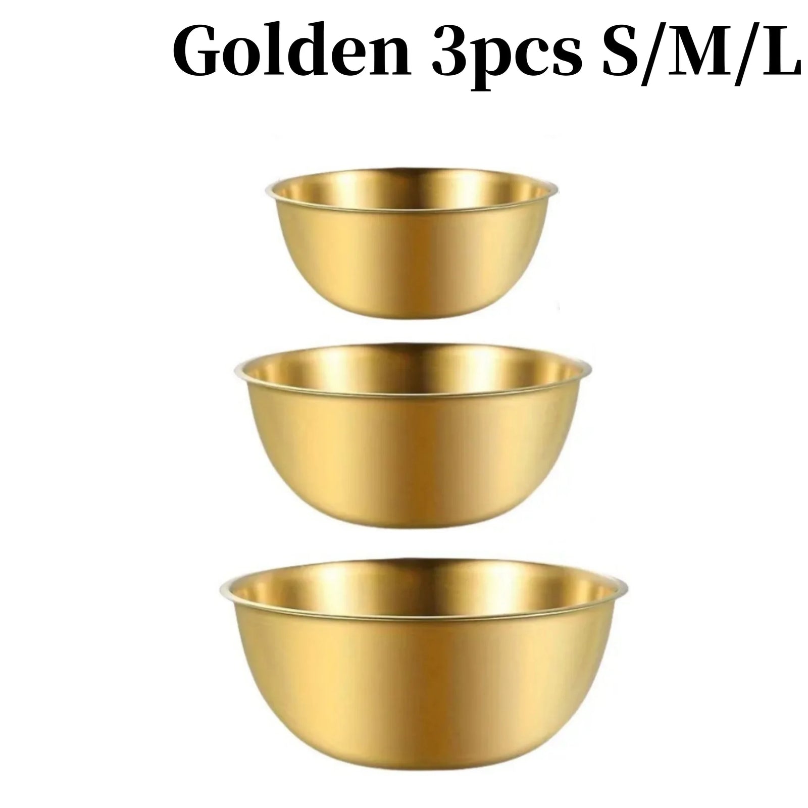Stainless Steel Mixing Bowl Set - Nesting Salad & Kitchen Prep Basin
