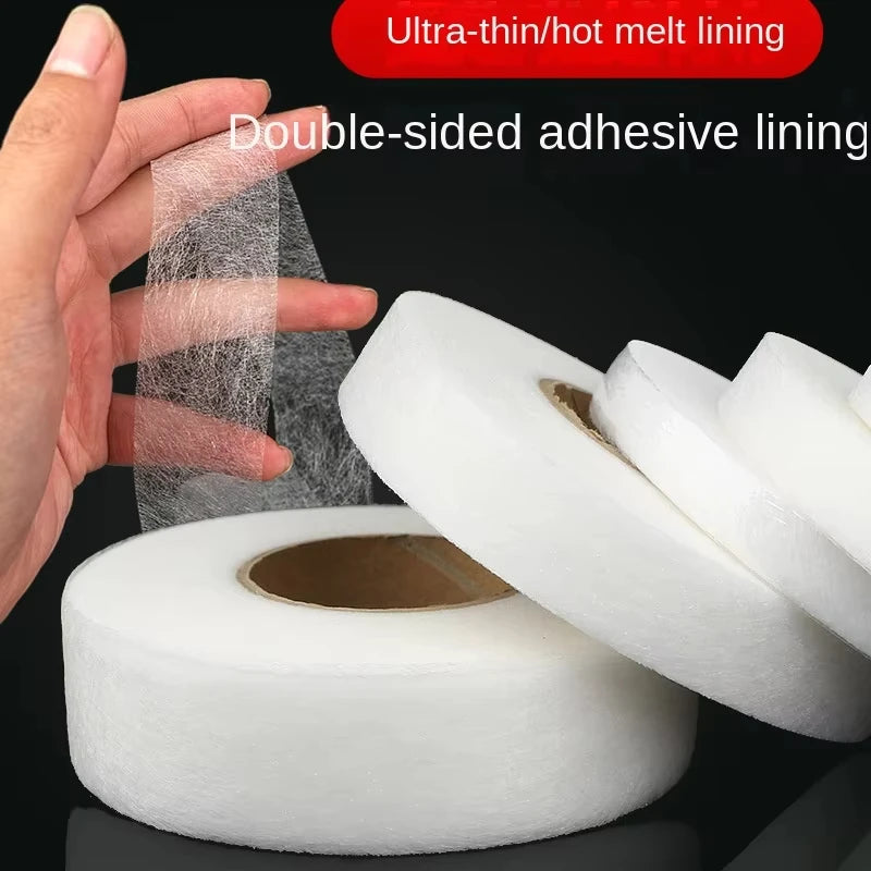 Iron-On Hemming Tape 64m Roll Fabric Adhesive for Pants and Sewing