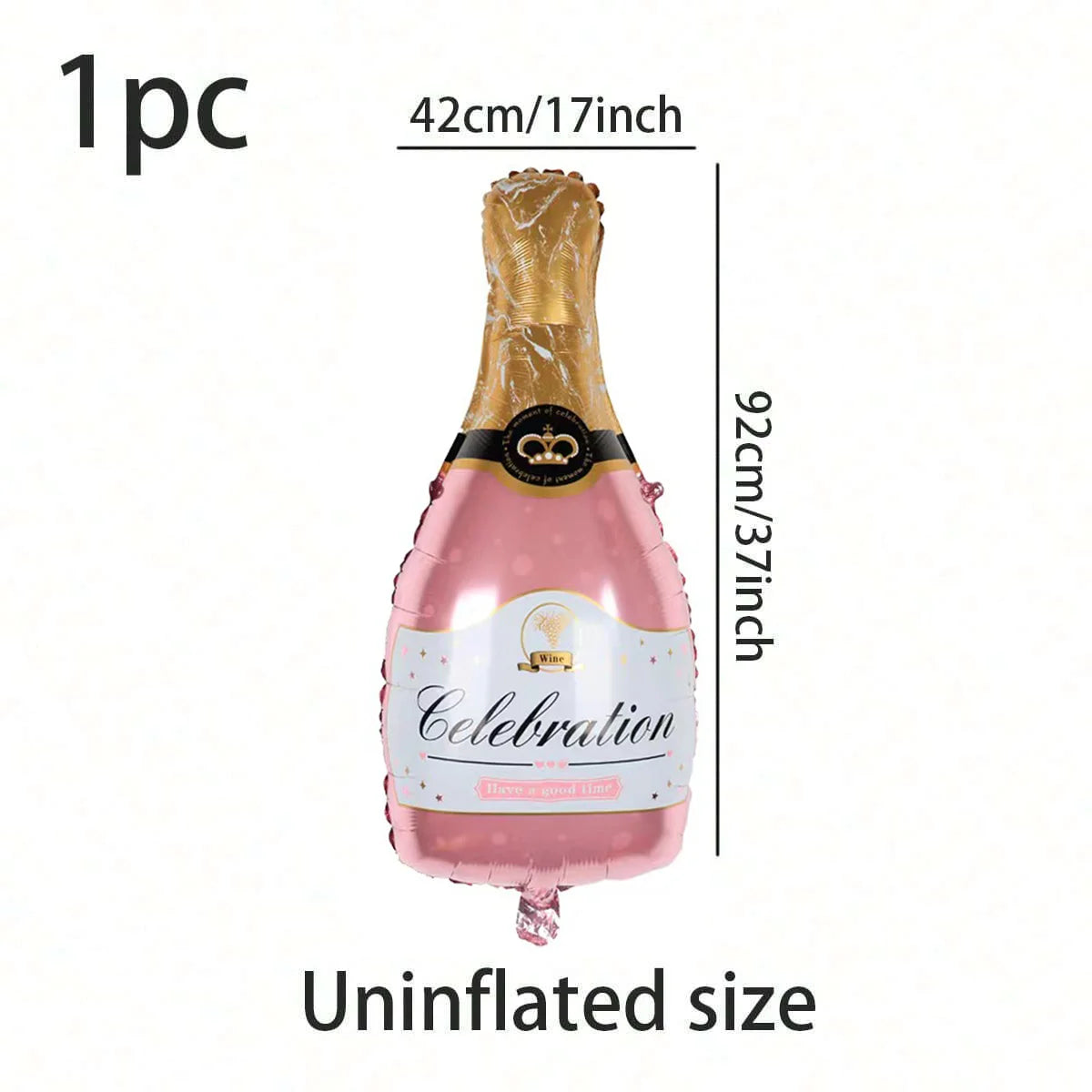 Large Champagne Bottle Foil Balloon Party Decoration - 7