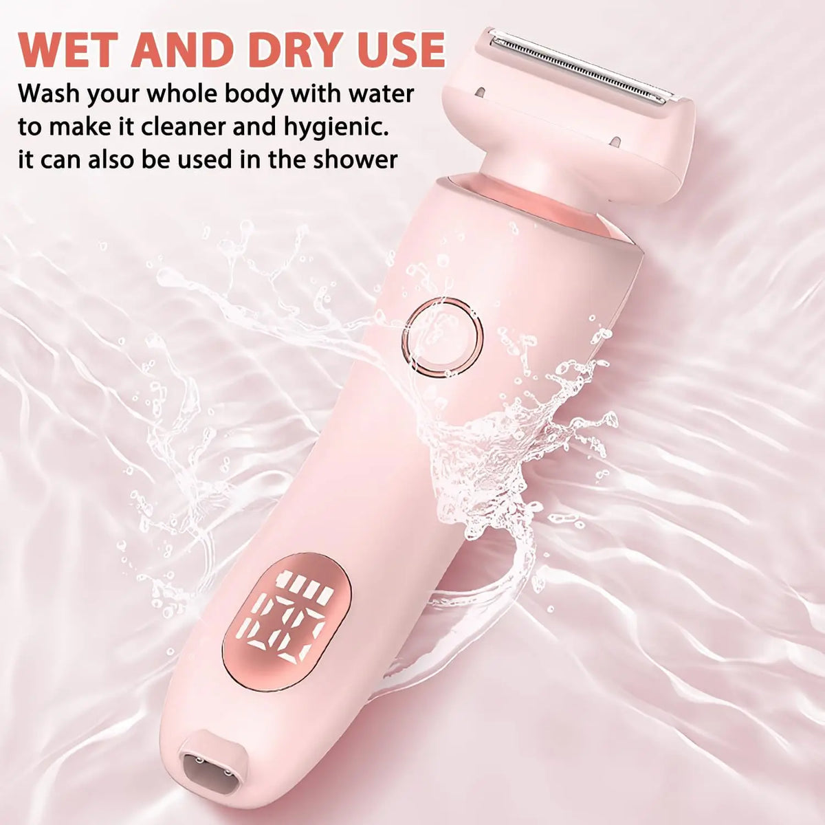 2 in 1 Women Electric Shaver Dual Head Bikini Trimmer Hair Remover