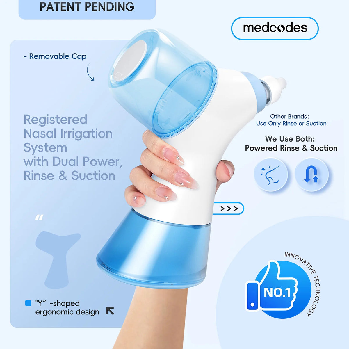 Mornwell Nasal Rinse Irrigation and Water Flosser Combo