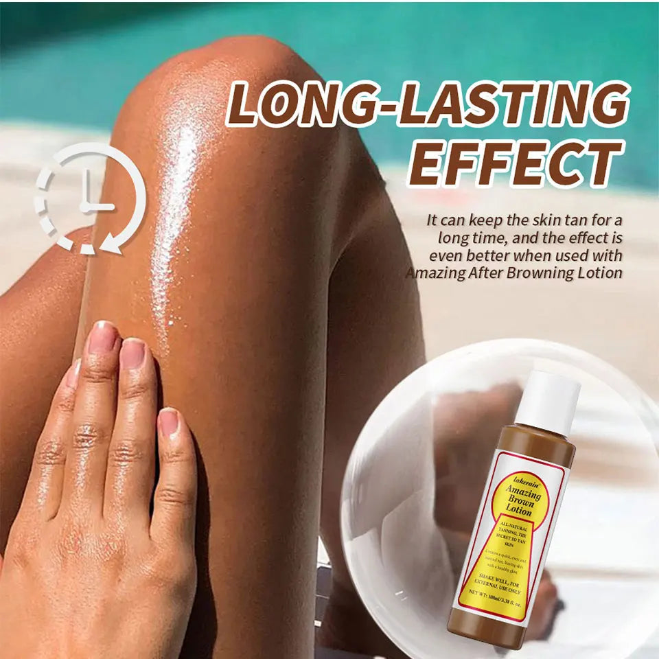 Amazing Brown Tanning Lotion Self Tanner Booster