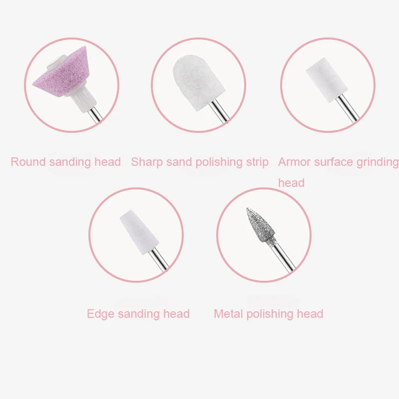Cordless Electric Nail File Set Manicure Pedicure Drill Machine
