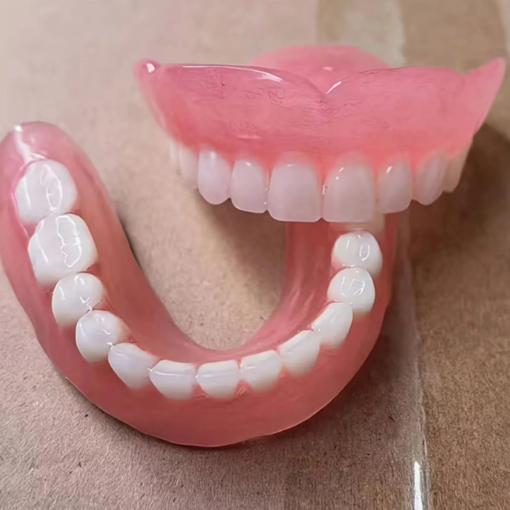 Soft Silicone Dentures Full Set Upper And Lower False Teeth - 4