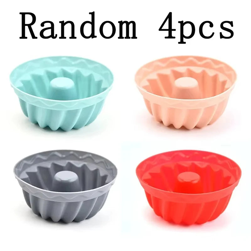 Silicone Mini Cake Molds Nonstick Muffin Cupcake Baking Cups 12 Pack