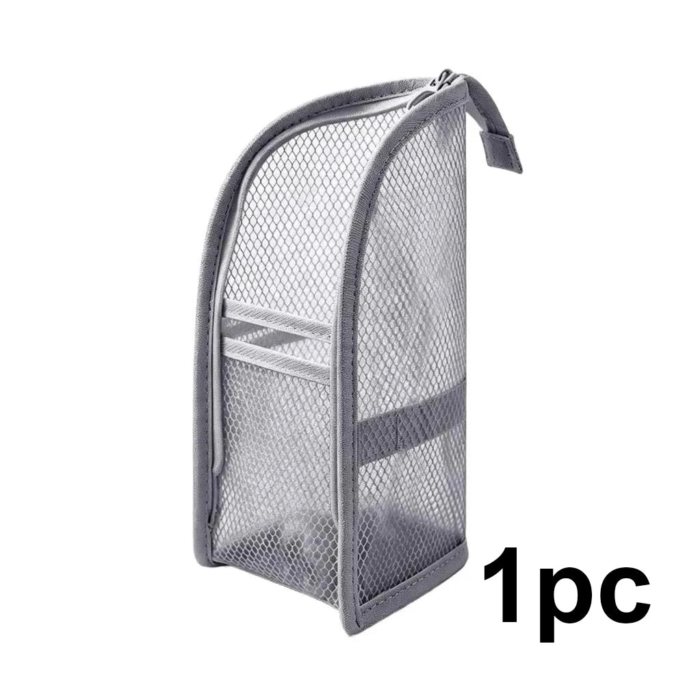 Portable Mesh Travel Toiletry Bag Makeup Organizer Pouch for Cosmetics - 18
