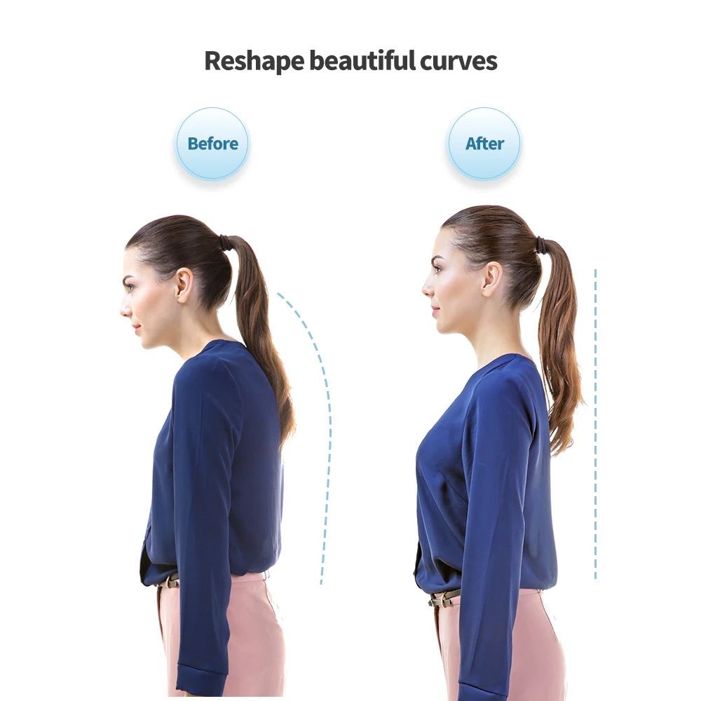 Smart Posture Corrector LCD Display Back Brace Vibration Reminder - 14