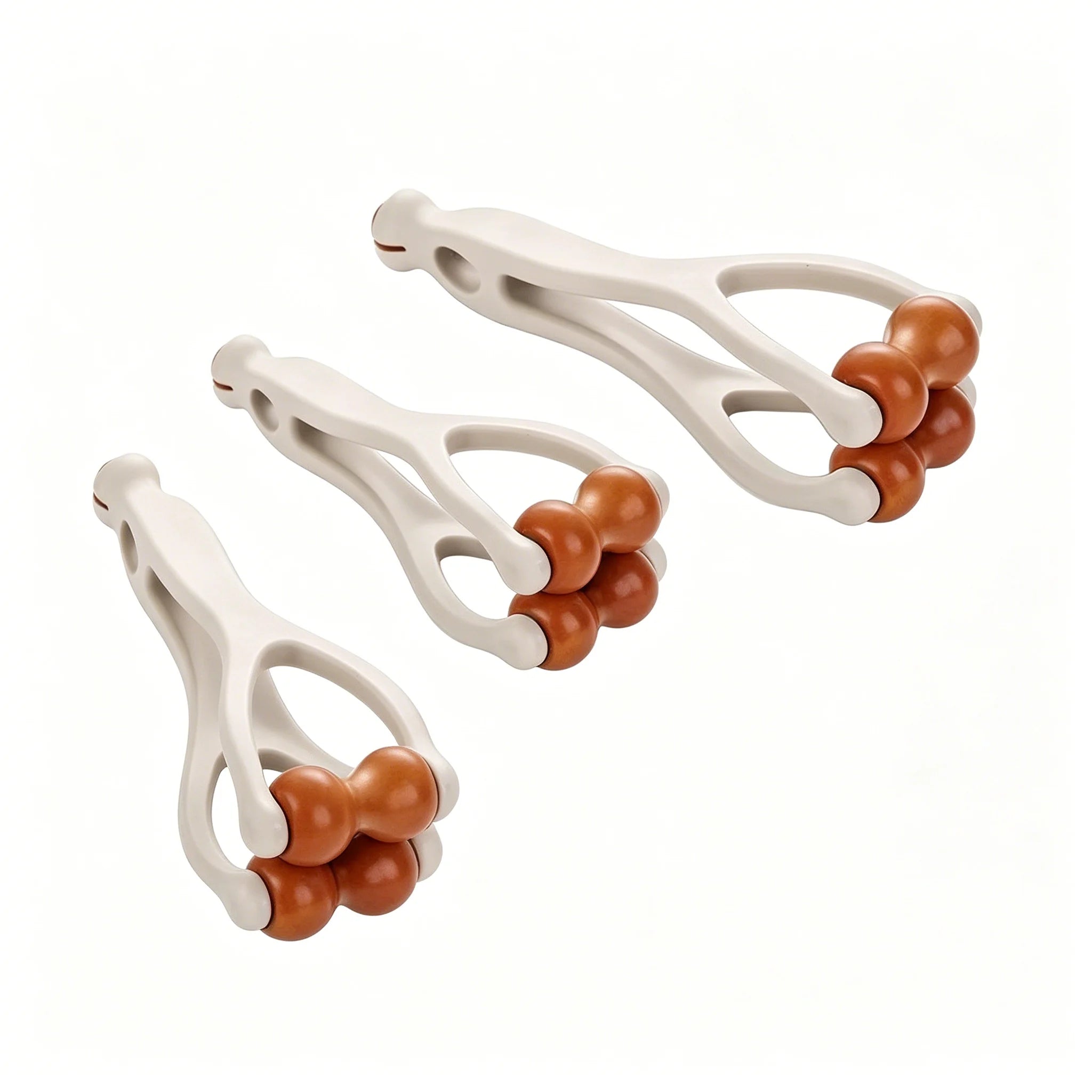 Wood Finger Massage Roller Hand Acupressure Stick Relief Tool - 14