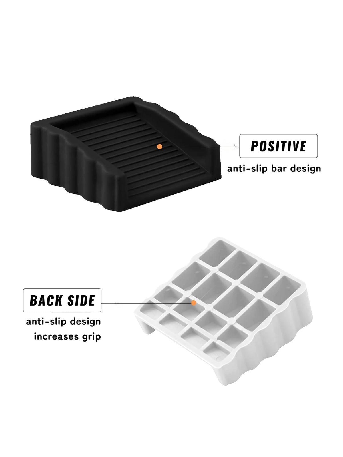 Anti-Slip Door Stopper Rubber Door Wedge Floor Protector Set