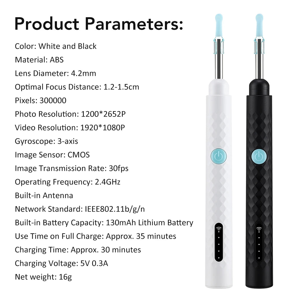 Smart Visual Ear Wax Cleaner HD Camera Earpick - 15